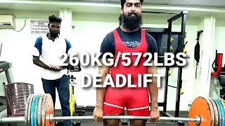 260KG/572LBS DEADLIFT. Beltless with hook grip
