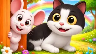 Meow Meow Billi Karti | Hindi Rhyme For Kids | म्याऊ म्याऊ | Balgeet In Hindi | LittleTreehouse