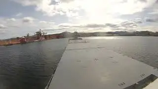 Berthing with Beaufort 5 from the starboard bow