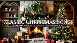 ✨ Classic Christmas Songs 🎄 Timeless Holiday Music & Fireplace Sounds ✨