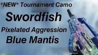*NEW* Tournament Camo / Swordfish - Pixelated Aggression ( Blue Mantis ) 💙