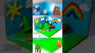 🐻🐠Gathering the forest with the bear 🌲🐦#shorts