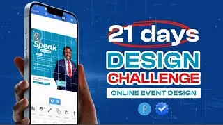 Online Event Flyer Design on PixelLab | 21DDC | PixelLab Tutorials