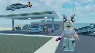 Playing a Roblox game called &ldquo; get ran over by a car simulator &ldquo; !!