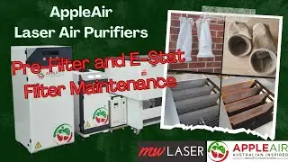 AppleAir Laser Air Purifier Pre-Filter and E-Stat Filter Maintenance