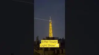 Eiffel Tower Light Show - Stunning Paris lights #travel #paris #adventure