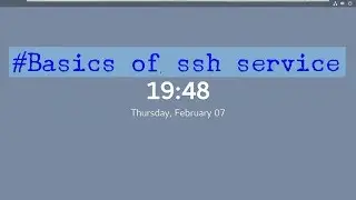 Basics of ssh service