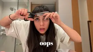 how to cut ur bangs in 60 seconds and totally not regret it