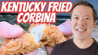 How to make CRUNCHY FRIED CHICKEN STYLE FISH!  Surf Fishing Catch and Cook!