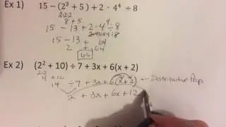 Order of Operations Review and Combining Like Terms