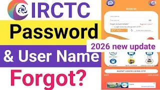 irctc password forgot || irctc user id forgot || irctc forget password || forget irctc password