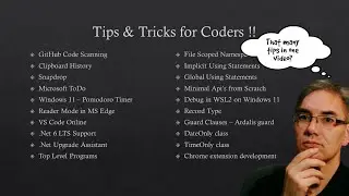 21+ Tips & Tricks for .NET Coders -  2021 Edition
