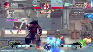 Hanoi Winter League 2014 - Winner Bracket Top 4- Ibuki, Balrog (Kenny Nam) vs Evil Ryu, Hugo(Amoni)