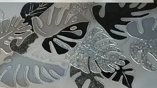 How to Make an Interior Painting // Texture Paste and Epoxy Resin