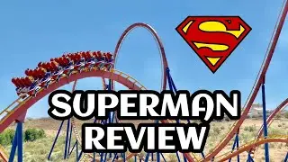 [4K] PARQUE WARNER MADRID  -  SUPERMAN REVIEW