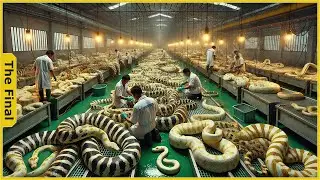 How Chinese Farmers Make $22,000 Overnight Selling 900 Venomous Snakes - Farming Documentary