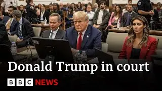 Donald Trump in court for second day of civil fraud trial - BBC News