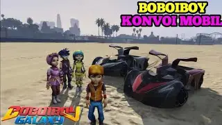 BOBOIBOY DAN FANG KONVOI LAMBORGHINI MOBIL KE PANTAI | GTA 5 MOD