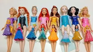 Rainbow Disney Princess Doll Mattel and Original Dolls ~ DIY Miniature Dress Satisfying Dolls ASMR