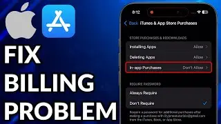 How To Fix Apple Store Billing Problem