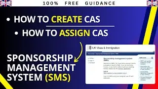 How to Create CAS on Sponsorship Management System | Assign CAS on SMS | Part 4