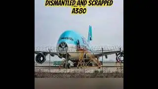 Korean Air has dismantled and scrapped an Airbus A380. #aviation #koreanair