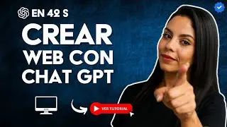C&oacute;mo CREAR una P&Aacute;GINA WEB Completa con CHATGPT en 42 S