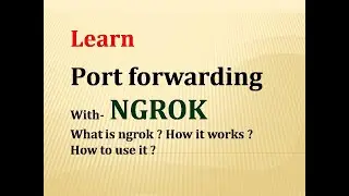 How to do Port Forwarding Using Ngrok