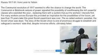 HIstory: Introduction to A Level