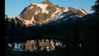 Milky Way Arch on Picture Lake, Mt. Baker