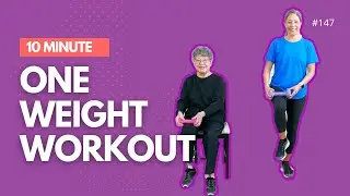 10 Minute Exercise for Seniors | Weight training for beginners
