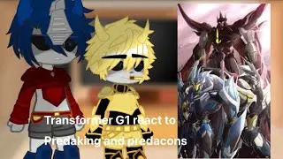 Transformer G1 react To Predaking an Predacons/airadi/