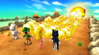 Mario Party 9 Boss Rush Challenge - Mario vs Luigi vs Peach vs Rosalina ( Master Difficulty )
