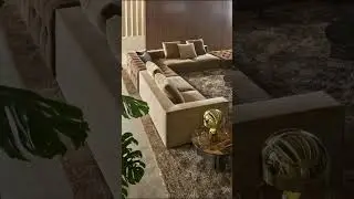 Modulares Designer-Sofa im Samt-Look 🧡 | Wohnzimmer Inspiration mit Marmor & Edelstahl