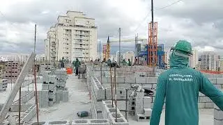 Alvenaria Estrutural  sendo executado..