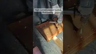 High current copper busbar processing #copper #busbar #electrical #factory #Flexible