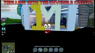 Trolling with the Invisible Glitch! | Roblox Jailbreak