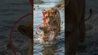 Lion Pride Heroes: Saving Their Own!🦁🔥#LionRescue #WildlifeHero #AnimalInstincts