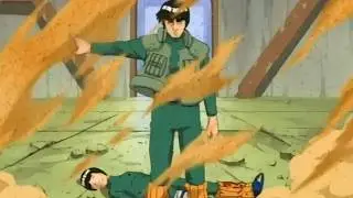Might Guy Saves Rock Lee From Gaara