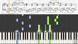 Learn Lullaby Sheet Music by Johannes Brahms - Keyboard Practice Video