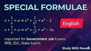 Algebra Most Important Ques For All India Goverment Job Exam | RRB SSC & State Exam | English