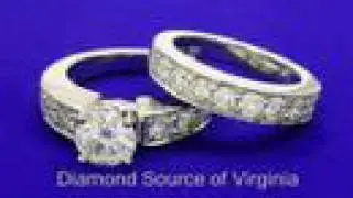 Round Brilliant Cut Diamond Ring 0.91-carat 0.54 tcw rounds