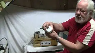 Lecture et numérisation du cylindre  de phonographe  Lioret numéro 3