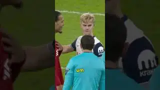 Virgil van Dijk Reacts to Lucas Bergvall Tackle and Red Card Incident #liverpool #eflcup