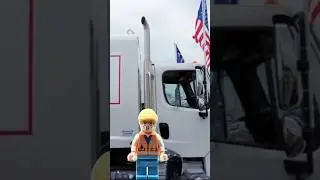 Lego political cartoon - Trump trash man - Let's leave the garbage in 2016!