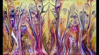 (583) Double dip ~ Acrylic pour painting for beginners ~ Abstract art ~ #StayCreative