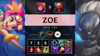 Zoe Top vs Gragas - KR Grandmaster Patch 25.14