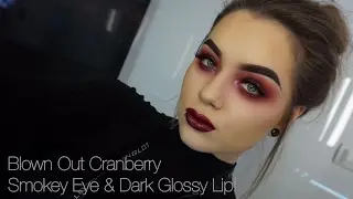 Blown Out Cranberry Eye using Lipstick !