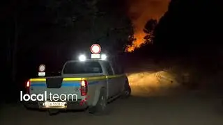 Vicopisano, alte lingue di fuoco: l'incendio sul Monte Serra