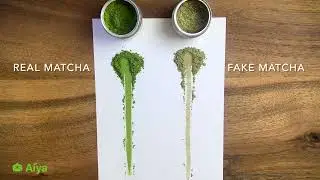 Real vs Fake Matcha stroke test